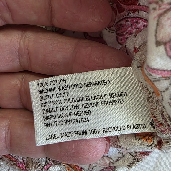 Knox Rose Floral Peasant Blouse – Size XXL – 100% Cotton - Picture 8 of 9